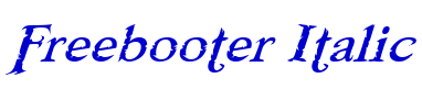 Freebooter Italic шрифт